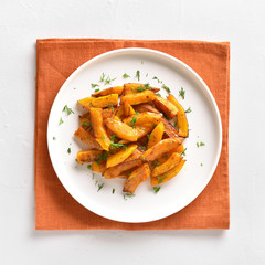 Roasted pumpkin slices