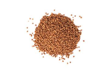 Buckwheat isolated on white background.