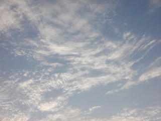 blue sky with clouds