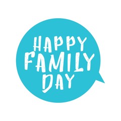 Happy Family Day Vector Template Design Illustration