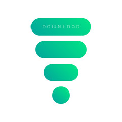 Obraz premium Set of rounded buttons. Vector illustration