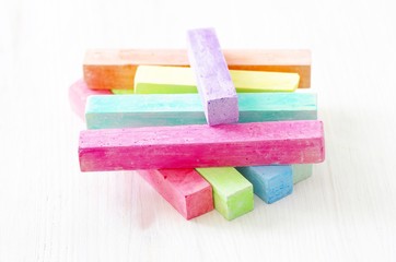 Bunte Kreiden, Stapel