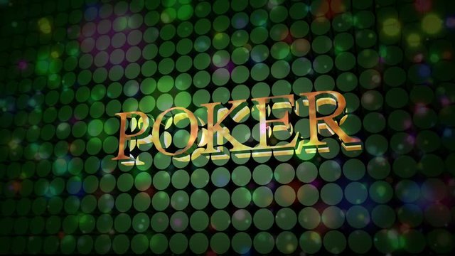 Digital composite of poker chips on the green mat 