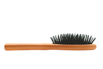 Hair comb isolated