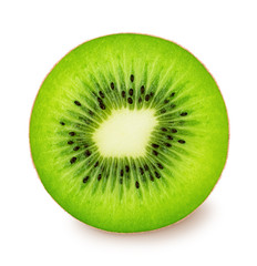 Fototapeta na wymiar Cutted kiwi fruit isolated on a white