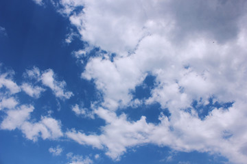 Sky background with clouds