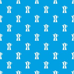 Kettle element pattern vector seamless blue repeat for any use