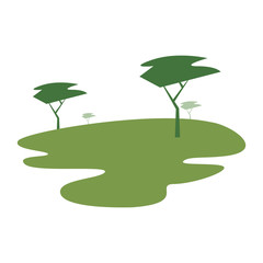 trees nature scene background