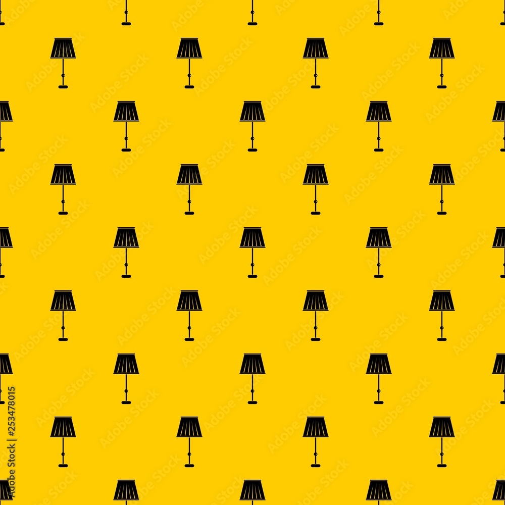 Poster floor lamp pattern seamless vector repeat geometric yellow for any design