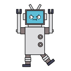 cute cartoon robot