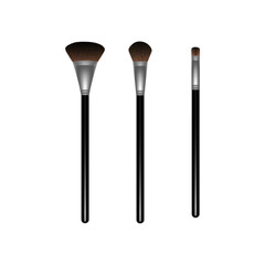  makeup brush black realistic