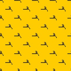 Burning match pattern seamless vector repeat geometric yellow for any design