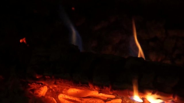 ogień, fire, kominek