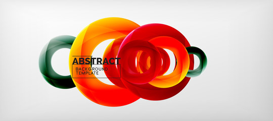 Vector circles abstract background