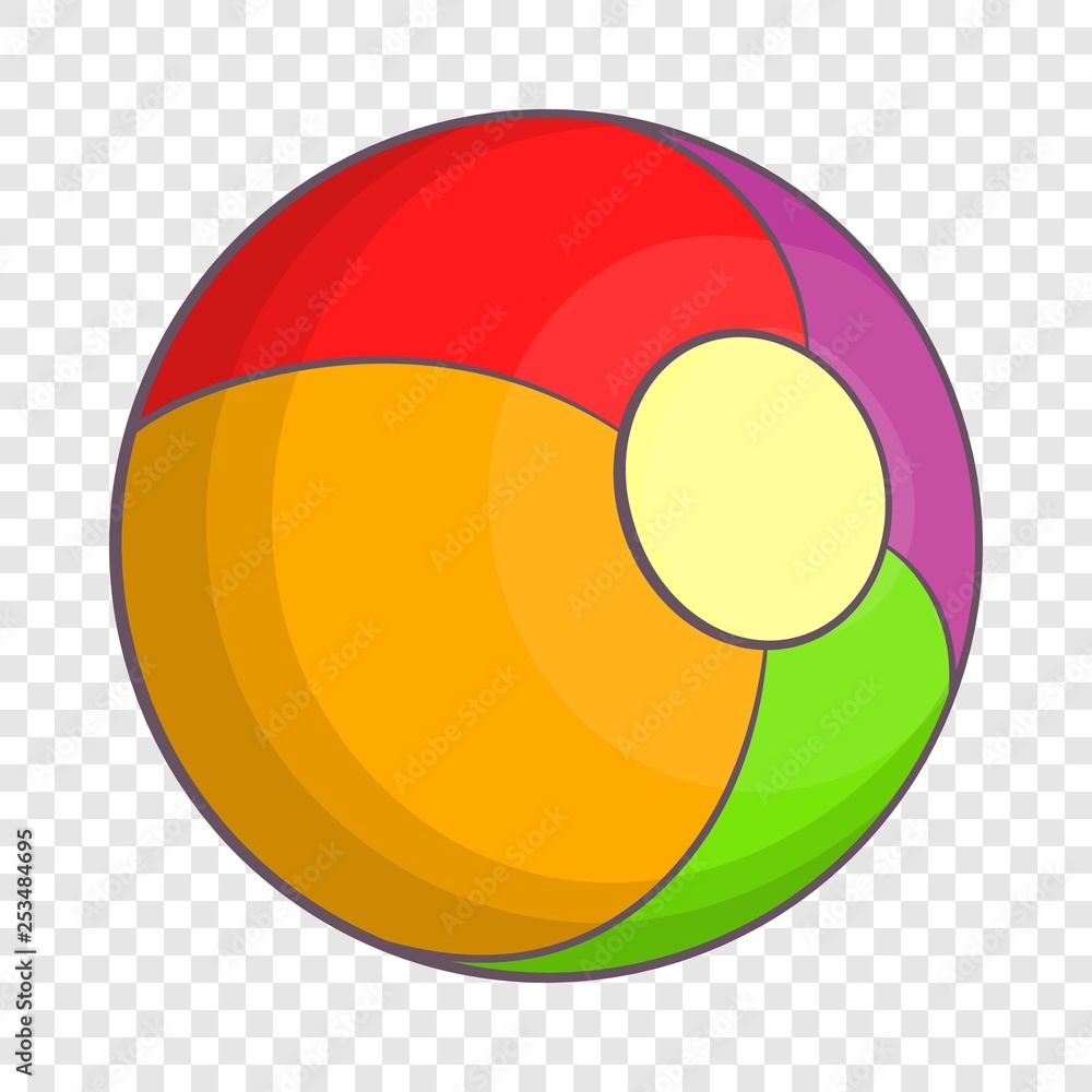 Poster ball icon in cartoon style isolated on background for any web design