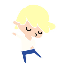 Obraz premium cartoon of kawaii cute boy