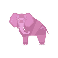 Elephant. Stylized Vector Illustration