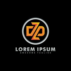 Abstract Letter DZ illustration vector Design template