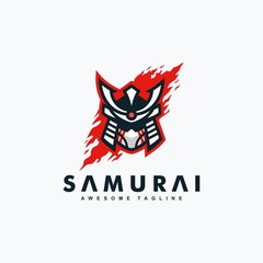 Abstract Samurai concept illustration vector Design template