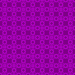 Abstract Repeat Backdrop With Lace Geometric Ornament. Vector illustration. Purple color