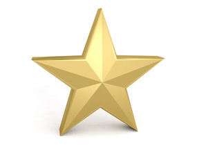 Obraz premium star gold golden yellow 3D