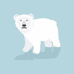 Foto op Canvas Cute Polar bear  vector © focus_bell