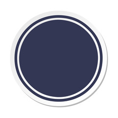 cartoon sticker of a full moon