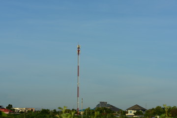 Obraz premium telecomunication and blue sky