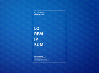 Abstract big data square cube blue pattern of technology background. You can use for high tech design pattern artwork, ad, cover, annual report, print.