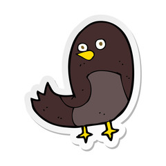 sticker of a cartoon bird