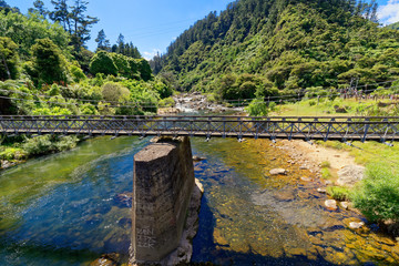 Suspension bridge in the Karangahake Gorge