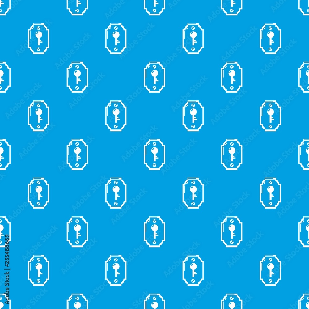 Poster lock front pattern vector seamless blue repeat for any use