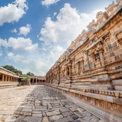 Fototapeta premium Airavatesvara Temple, Darasuram, Tamil Nadu, India. One of Great Living Chola Temples - UNESCO World Heritage Site.