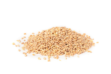 Wheat isolated on white background.