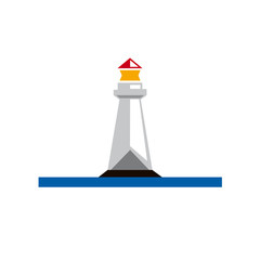 Lighthouse. Simple vector logo