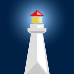 Lighthouse. Simple vector logo