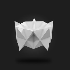 origami abstract 3D illustration