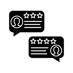 Customer reviews glyph icon