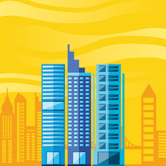 Obraz premium buildings cityscape scene day