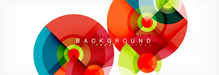 Fototapeta premium Modern circle background