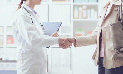 Doctor and patient meeting in the office