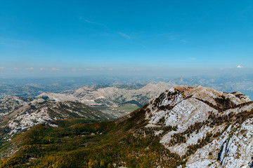 Lovchen National Park. View from the mountain.