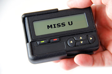 pager / beeper with sign 