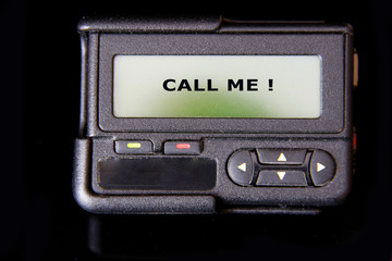 pager / beeper with sign 