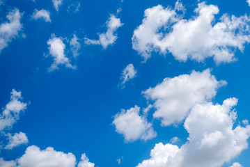 Blue sky and clouds.