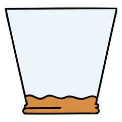 quirky hand drawn cartoon whisky tumbler