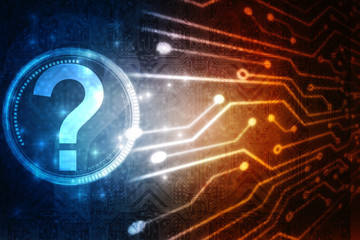  2d illustration question mark