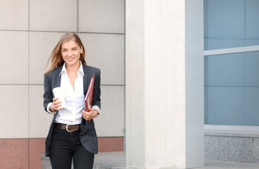 City business woman working