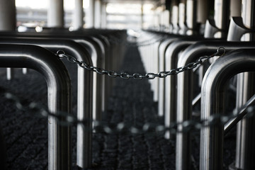security gates with chain for sport arena 