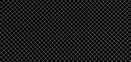 the cage metal wire on black background - close up